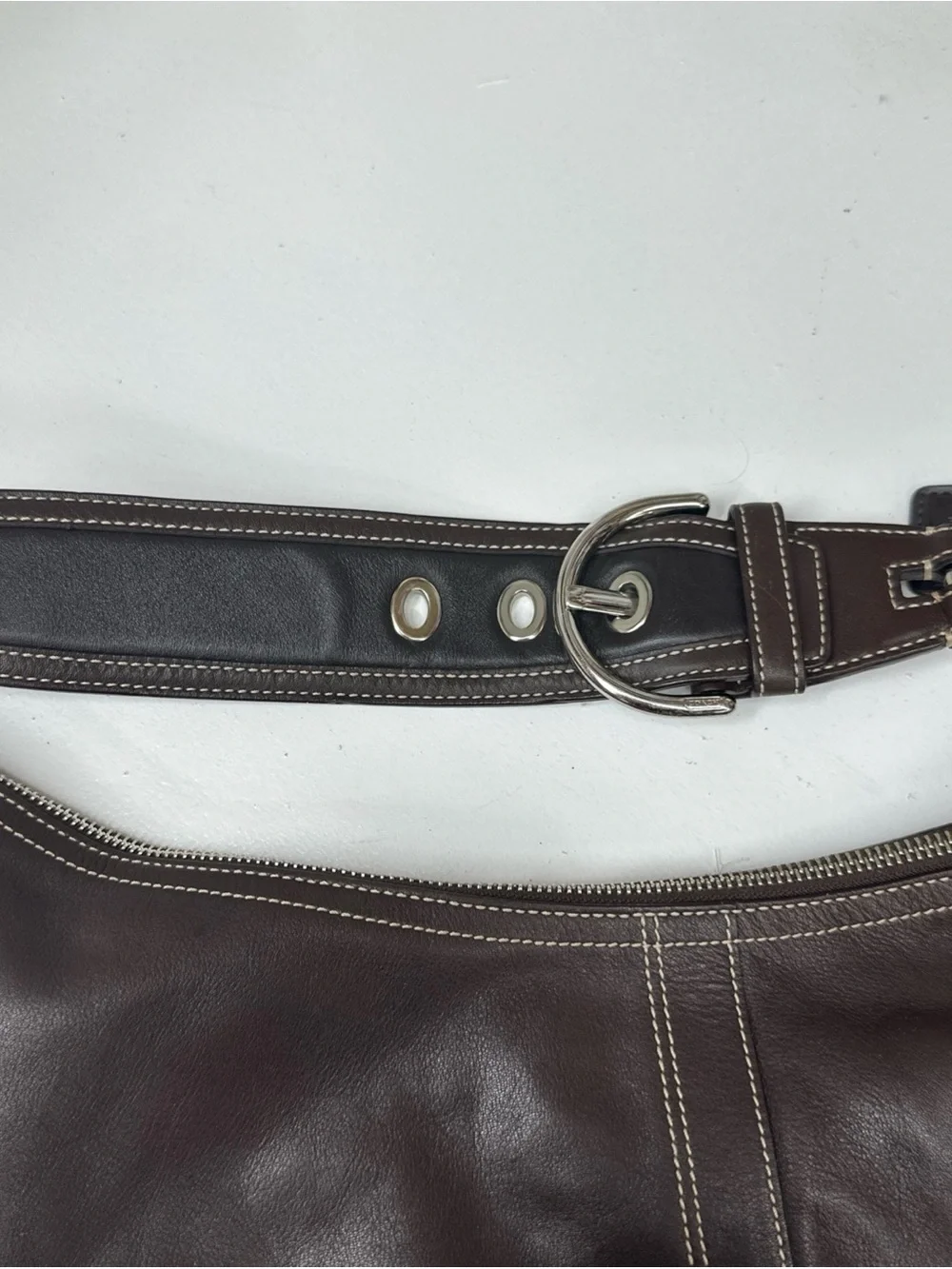 Coach Soho Vintage Hobo Bag Chocolate Brown Leather